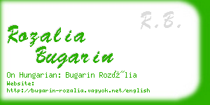 rozalia bugarin business card